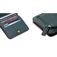 thumbnail image 7 of Toughergun Womens Rfid Blocking Small Compact Bifold Luxury Genuine Leather Pocket Wallet Ladies Mini Purse with ID Window (04 ReNapa Green Coal), 7 of 7
