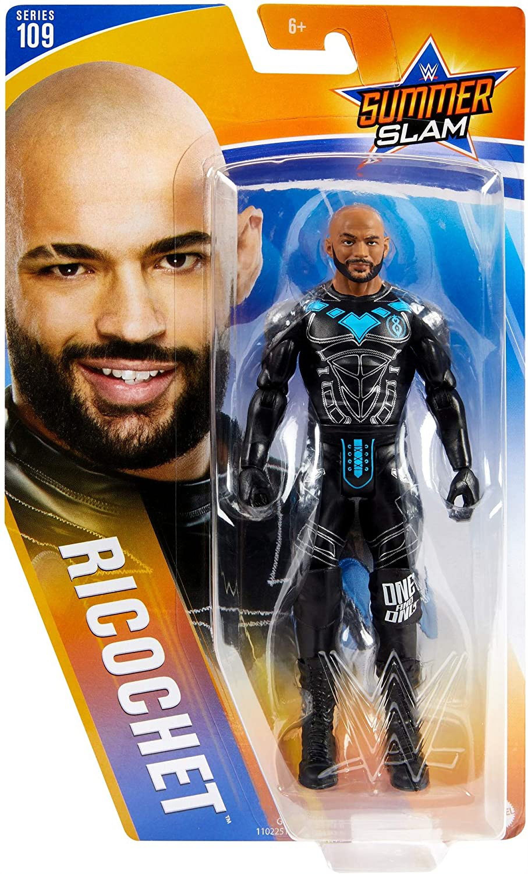 ​WWE Ricochet Action Figure in 6-inch Scale with Articulation & Ring Gear