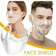 thumbnail image 2 of 5 pcs mouth nose visor face mask transparent face protection face visor, 2 of 5