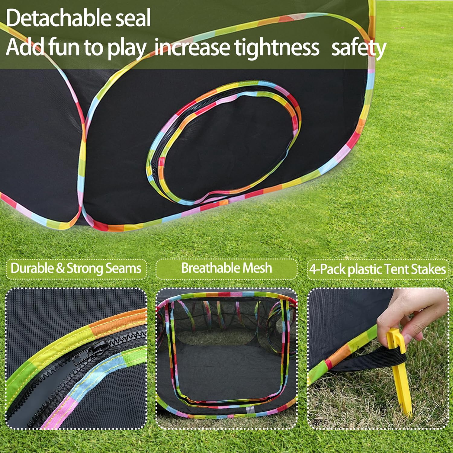 Outdoor Cat Enclosure  Portable Tents For Outside Cage Free Playpen Pet Tunnel Playground Indoor Cats & Small Animals