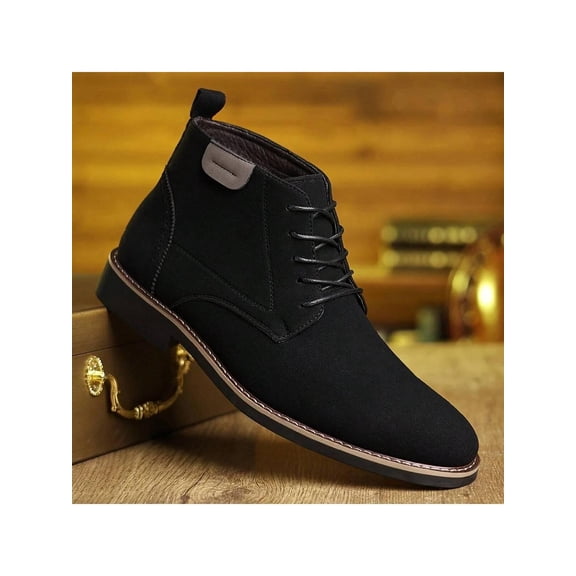 Men's Stylish Lace-Up Derby Boots for Business & Daily Formal Occasions