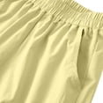 thumbnail image 5 of Amidoa Elastic Waist Girl Shorts Wide Leg With Pockets High Waisted Summer Casual Baggy Shorts,Yellow,4-5 Years, 5 of 7