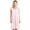 Pink, variant on Casual Nights Women's Fancy Lace Neckline Silky Tricot Nightgown - Sky Blue - Large