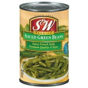 (4 pack) (4 Pack) S&W Sliced Fancy French Style Green Beans 14.5 Oz