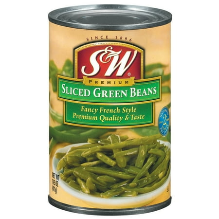 (4 pack) (4 Pack) S&W Sliced Fancy French Style Green Beans 14.5 Oz