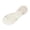 White, variant on Women's Strappy Flat Sandals Dressy Open Toe Ankle Strap Summer Beach Thong Slides Vacation Shoes Beige