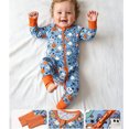 thumbnail image 3 of Emy Dola Baby Halloween Footies Viscose from Bamboo Sleep 'N Play Zipper Jumpsuit 3-24 Months Infant Boy Girl Romper With Mitten & Foot Cuffs,1PCS, 3 of 9