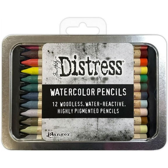 Tim Holtz Distress Watercolor Pencils 12pc Set 4