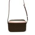 thumbnail image 6 of Michael Kors Jet Set Chain Crossbody - Brown Monogram/Powder Blush, 6 of 8