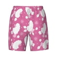 thumbnail image 4 of Lsque Mens Swim Trunks Cute Poodle Dog Pattern - Bathing Suit Compression Liner - Beach Swim Shorts Swimwear - (S-3XL) - Stretch Quick Dry -Medium, 4 of 9