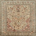 thumbnail image 1 of Ahgly Company Indoor Square Traditional Sienna Brown Persian Area Rugs, 8' Square, 1 of 6