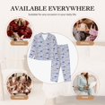 thumbnail image 7 of Honeii Dogs Are Running print Women's Pajama Sets Long Sleeve Button Down Sleepwear Nightwear Soft Pjs Lounge Sets-Small, 7 of 7