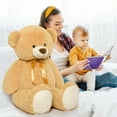 thumbnail image 5 of MorisMos Giant Teddy Bear 51'' Stuffed Animal Soft Big Teddy Bear Plush Toy, 5 of 8