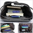 thumbnail image 4 of SURJDE Canvas Backpack Vintage Leather Large Laptop Rucksack Bookbag Satchel Hiking Bag, 4 of 7
