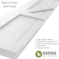 thumbnail image 7 of Ekena Millwork 12"W x 74"H True Fit PVC Center X-Board Farmhouse Fixed Mount Shutters, Moss Green (Per Pair - Hardware Not Included), 7 of 7