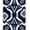 Blue, Pattern 3, variant on ODIKA 4'x6' Machine Washable Non-Slip Area Rug, All Emblem Mosaic with Interlocking Borders High Traffic Rug, Blue, 670084