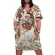 thumbnail image 1 of Vestido holgado con bolsillos, estilo Portal Jurásico, con paleta retro de dinosaurios y arte de ciencia ficción, para mujer, vestido de noche de verano., 1 of 7