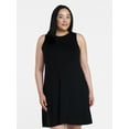 thumbnail image 5 of Time and Tru Women’s Sleeveless Knit Swing Dress, Sizes XS-XXXL, 5 of 6
