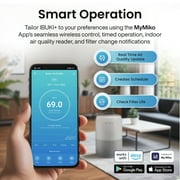 Miko Ibuki + Air Purifier for Large Room up to 1200 Sqft - H13 True HEPA Air Cleaner for Pet Hair, Odors, Dust, Pollen for Home