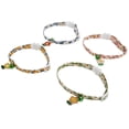 thumbnail image 4 of 4 Uds collares para gatos separables patrón de girasol Collar de gato estampado ajustable con campana para gatos perros mascotas pequeñas, 4 of 8