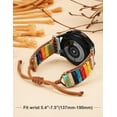 thumbnail image 6 of Wearlizer Boho Stone Bracelet Compatible with Galaxy Watch 6/5/4/Active 2 40mm 44mm/Watch 5 Pro 45mm/Watch 6 Classic/Watch 3 41mm Women, 20mm Handmade Chakra Energy Colorful Natural Stone Watch Strap, 6 of 6