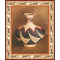 thumbnail image 2 of Zarris, Chariklia 12x14 Black Ornate Wood Framed with Double Matting Museum Art Print Titled - Southwest Pottery II, 2 of 4
