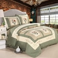 thumbnail image 2 of Juego de colchas de algodón Vctops Farmhouse Green, 3 piezas, 2 of 6