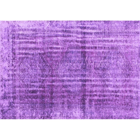 Ahgly Company Indoor Rectangle Persian Purple Traditional Area Rugs, 2' x 4'