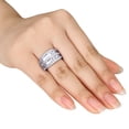 thumbnail image 3 of Everly Women's Cubic Zirconia Sterling Silver Ring, 3 of 7