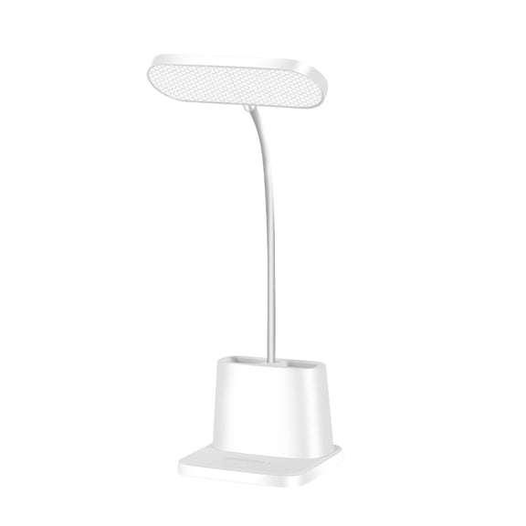 Adjustable Led Desk Lamp with Pen Holder Multi Brightness Level Energy Saving Flexible Arm Lighting for Reading Working Studying Bedroom Desktop