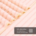 thumbnail image 7 of Jessy Home 8 Pcs Pink Bicolor bar Stripe Large Bath Towels Set 2 Oversized Bathroom Towels, 2 Hand Towels, 4 Washcloths, 7 of 7