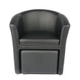 thumbnail image 3 of Porthos Home Abella Accent Club Chair With Foot Stool, PU Leather, 3 of 10