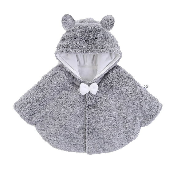NOKIO Baby Girls Cloak Kids Cotton Hooded Warm Winter Kid Car Seat Coat Baby Wear Hoodie Cape Poncho Coat Spring Autumn Winter Car Seat Jacket Outwear