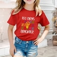 thumbnail image 2 of XEGLSBU Girls T Shirts Size 14-16 Trendy Cute Kids Unisex Graphic Letter Print Short Sleeve T Shirt for Back to School Casual Comfort Tee Red Size 10-11 Years, 2 of 4