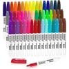Permanent Markers, 48 Colors Fine Point Assorted Colors Permanent Marker Set, Works on Plastic,Wood,Stone,Metal and Glass for Doodling, Coloring, Marking by Shuttle Art