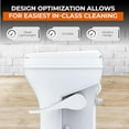 SEAFLO RV Toilet Standard Height, Gravity Flush, Foot Pedal, Soft