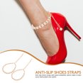 thumbnail image 5 of HOMEMAXS 6 pcs  Heel Shoe Straps Pearls Shoe Straps Ankle Straps Heel Straps for High Heel, 5 of 8