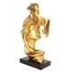thumbnail image 2 of Dekaim-estatuas De Amantes Besándose, Adorno Romántico Moderno De Resina, Escultura Artística De Resina para Decoración del Hogar(Oro), 2 of 5