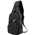 thumbnail image 1 of Sling Bag - Mochila de hombro Bolsas de pecho Mochila cruzada para mujeres y hombresnegro, 1 of 1