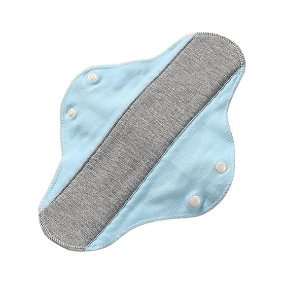 Reusable Leakproof Washable Incontinence Pad, Extra Long Wide Cotton Urine Protector Liner with Graphene Layer for Daily Care, Mobility Support, Dry Comfort Blue