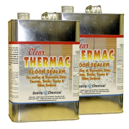 Clear Thermac Acrylic Wet Look Concrete Sealer - 2 gallon (Best Concrete Waterproofing Sealer)