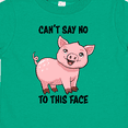 thumbnail image 4 of Inktastic Cant Say No to This Face Cute Pig Boys or Girls Toddler T-Shirt, 4 of 5