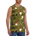 thumbnail image 2 of Daiia Gnomes Playing in the Garden Printed Men's Tank Tops,Casual Soft Sleeveless Gym Muscle Shirts Bodybuilding Tee-Medium, 2 of 8