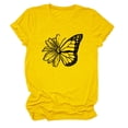 thumbnail image 4 of YLHFASHION T-shirt à Manches Courtes pour Femmes, Couleur Unie, Coupe Ample, Col Rond, Imprimé, jusqu'à 50 % de Rabais T-shirt à Manches Courtes pour Femmes, 4 of 4