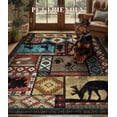 thumbnail image 2 of ChakmeOne 5'x7' Cabin Area Rug,Rustic Vintage Washable & Non-Slip Rug for Living Room,Farmhouse & Bedroom, 2 of 10