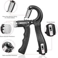 thumbnail image 2 of Fortalecedor de agarre manual, paquete de 2 ejercitadores de antebrazo de resistencia ajustable, 10-130 libras, entrenador de fuerza de agarre para entrenamiento de fuerza de muñeca y recuperación de lesiones ER, 2 of 5