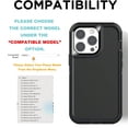thumbnail image 3 of Phone Case Heavy Duty Shockproof Cover For iPhone 16 15 Pro Max 14 13 12 11 XR X, 3 of 7