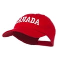 thumbnail image 2 of Canada Embroidered Low Profile Pet Spun Washed Cap - Red OSFM, 2 of 5