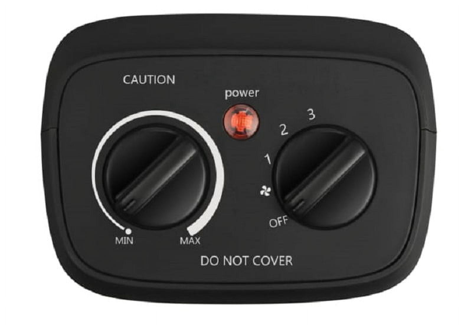 Pelonis 1500W Ceramic Fan-Forced Electric Space Heater, PSH10C2ABB, Black, New