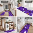 thumbnail image 5 of Halloween Purple Spider Web Pattern Kitchen Rugs Sets Of 3,Kitchen Runner Rugs Non Skid Washable,Decorative Kitchen Floor Mats for Kitchen,Sink,Laundry,17"x30"+ 17"x47" + 17"x59", 5 of 6